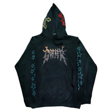 Load image into Gallery viewer, 222 Rhinestone Sun Hoodie - Black