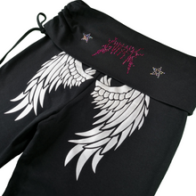 Load image into Gallery viewer, North Star Flare Trackpants - Black
