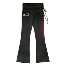 Load image into Gallery viewer, North Star Flare Trackpants - Black
