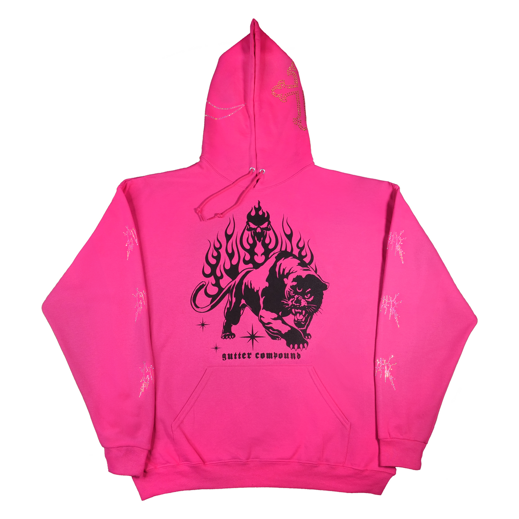 Black Panther Hoodie - Hot Pink