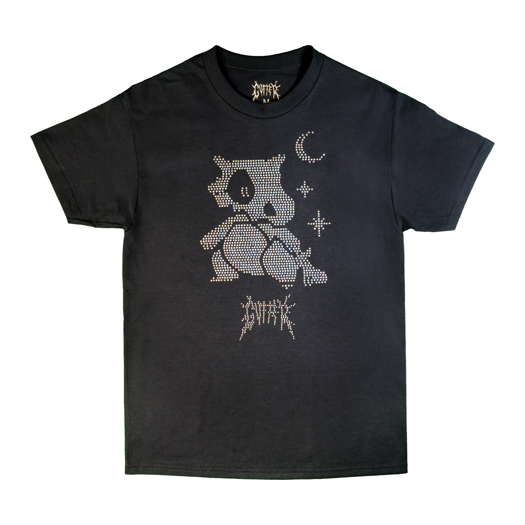 Rhinestone Cubone Tee - Black