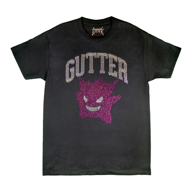 Rhinestone Gengar Tee - Black