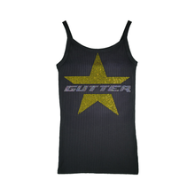 Load image into Gallery viewer, Rhinestone Gutter Star Tank Top - Black