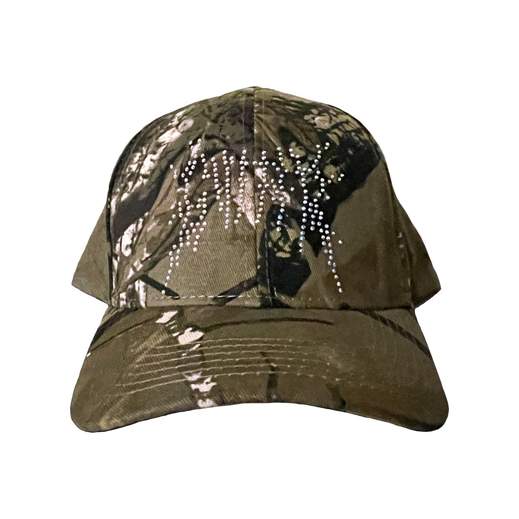 Rhinestone Splat Camo Hat