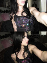 Load image into Gallery viewer, Rhinestone I Miss The Early 2000's Tank Top - Black