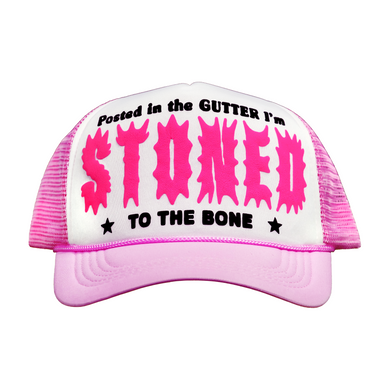 Stoned To The Bone Trucker - Baby Pink