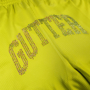 Rhinestone Arc Mesh Shorts - Watermelon Edition