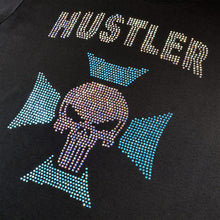 Load image into Gallery viewer, Rhinestone Hustler Tee - Black