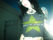 Load image into Gallery viewer, Rhinestone Gutter Star Tank Top - Black
