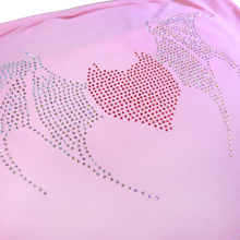 Load image into Gallery viewer, Rhinestone Heart Wing Tube Top - Pink