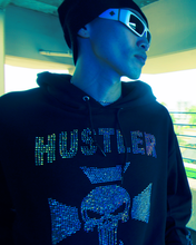 Load image into Gallery viewer, Rhinestone Hustler Hoodie - Black