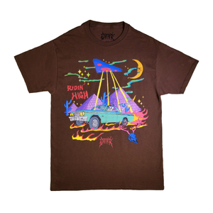 Riding High Tee - Brown