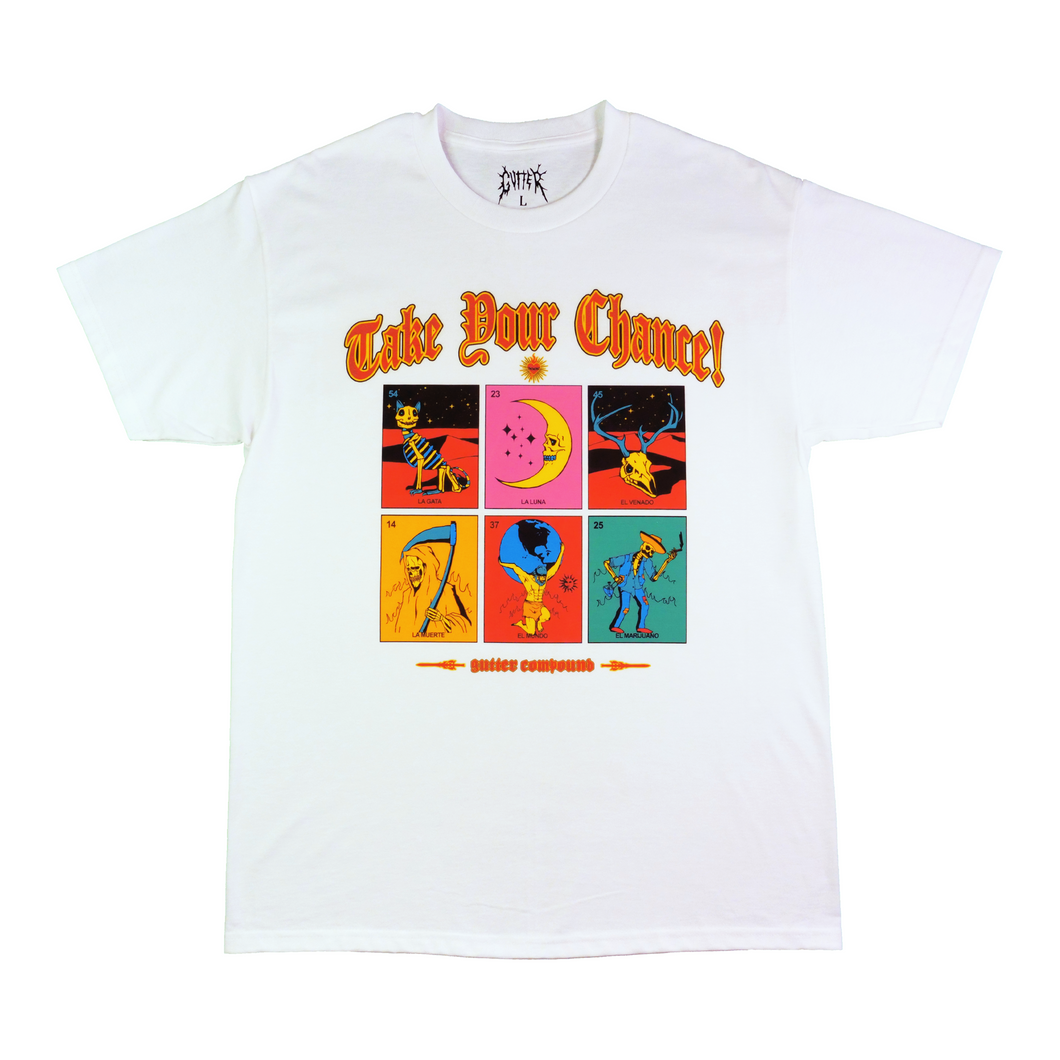 Take Your Chance Tee - White